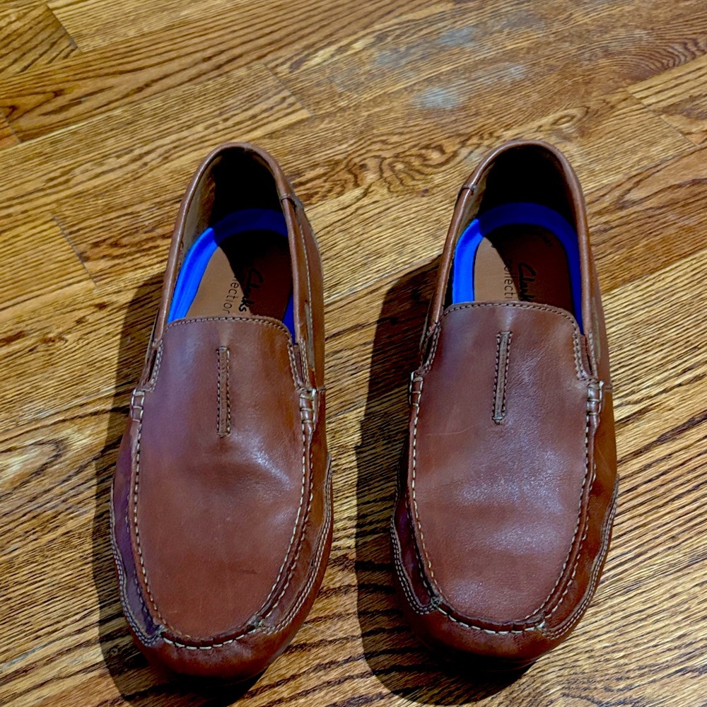 Clarks Men's Tan Leather Loafers